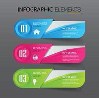 infographie de bannière de modèle de zone de texte moderne vecteur