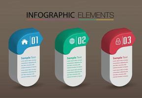 infographie de bannière de modèle de zone de texte moderne vecteur