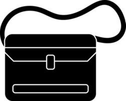 illustration de une sac dans noir et blanc couleur. vecteur