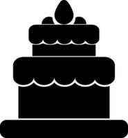isoated icône de gâteau pour fête concept. vecteur