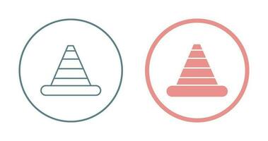 icône de vecteur de cône de signalisation