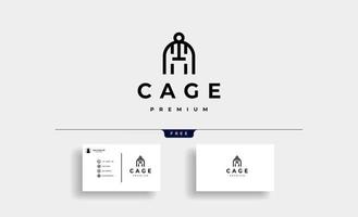 cage vecteur logo design icône illustration