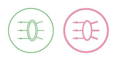 icône de vecteur de réfraction