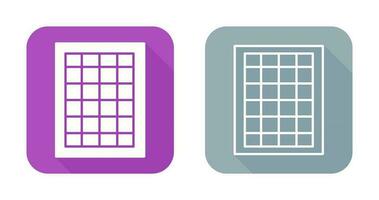 table des taux vecteur icône