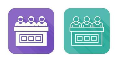 icône de vecteur de jury