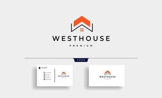 lettre w accueil logo design vecteur