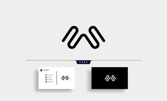 lettre w ws sw monogramme vecteur de conception de logo