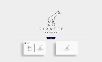 girafe, logo, icône, conception, vecteur, illustration vecteur