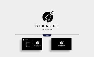 girafe, logo, icône, conception, vecteur, illustration vecteur