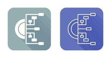 icône de vecteur d'organigramme