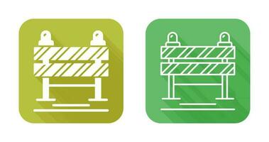 icône de vecteur de blocus routier