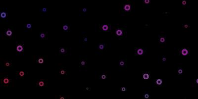 toile de fond de vecteur multicolore sombre avec symboles de virus