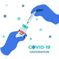 maladie anti-coronavirus infection à covid 19 vaccination médicale vecteur