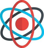 illustration de atome icône dans plat style. vecteur
