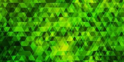 disposition vectorielle jaune vert clair avec des triangles de lignes vecteur