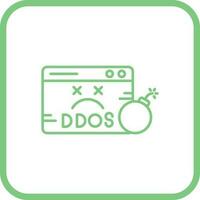 icône de vecteur ddos