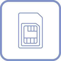 icône de vecteur de carte sim