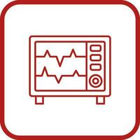 icône de vecteur de moniteur de fréquence cardiaque