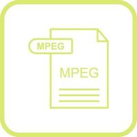 icône de vecteur mpeg