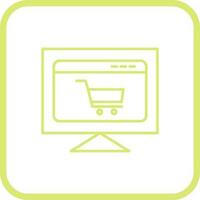 icône de vecteur de site de commerce électronique