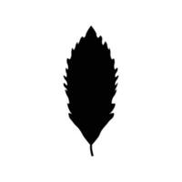 noir arbre feuille vecteur illustration isolé sur transparent Contexte
