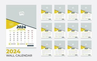 vecteur 2024 calendrier conception modèle