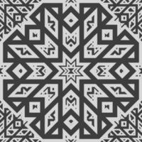 motif ethnique abstrait en tissu géométrique vecteur