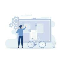 programme Planification illustration. affaires la gestion et organisation concept. plat vecteur moderne illustration