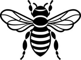 abeille - minimaliste et plat logo - vecteur illustration