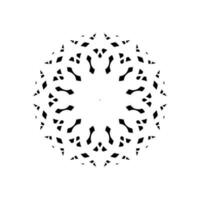 géométrique motif modèle, artistique en forme de cercle, monochrome et minimalisme, moderne contemporain mandala, pour décoration, arrière-plan, décoration ou graphique conception élément. vecteur illustration