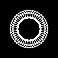 géométrique motif modèle, artistique en forme de cercle, monochrome et minimalisme, moderne contemporain mandala, pour décoration, arrière-plan, décoration ou graphique conception élément. vecteur illustration