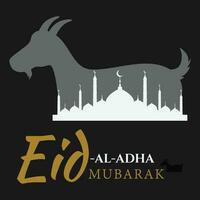 eid al-adha mubarak vecteur