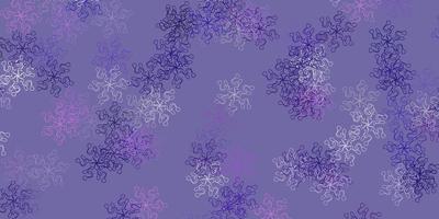 oeuvre naturelle de vecteur violet clair avec des fleurs