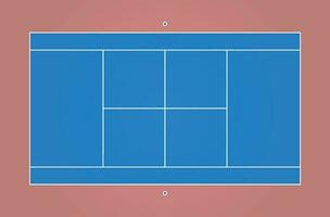 tennis tribunal graphique conception, parfait pour éducation ou exemples. vecteur