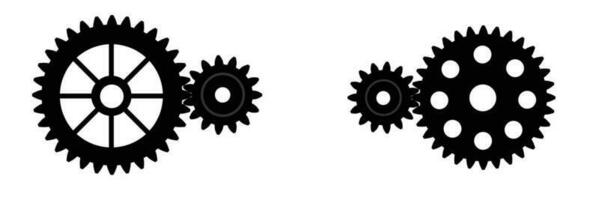 équipement icône, équipement réglages symbole, roue dentée, vecteur illustration