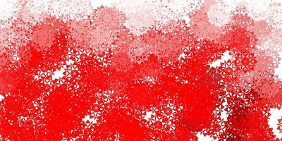 disposition vectorielle rouge clair avec de beaux flocons de neige vecteur