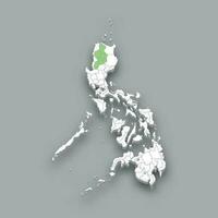 cordillère administratif Région emplacement dans philippines carte vecteur