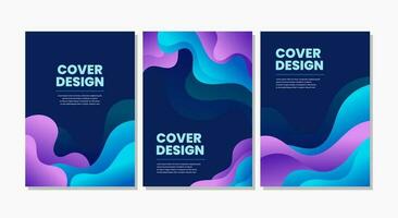abstrait couverture conception collection vecteur