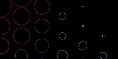 disposition vectorielle rouge bleu foncé avec des formes de cercle illustration abstraite avec des taches colorées dans le modèle de style nature pour les brochures dépliants vecteur