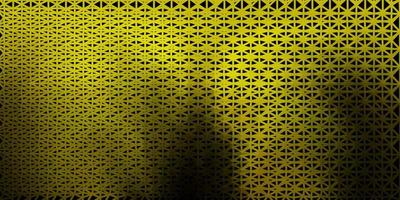 modèle de mosaïque de triangle de vecteur jaune vert foncé