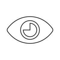 œil icône vecteur. optique illustration signe. ouvert symbole. voir logo. vecteur