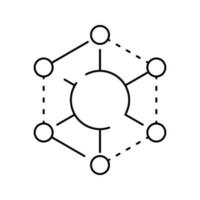 réseau Connexions icône vecteur. l'Internet illustration signe. net symbole ou logo. vecteur