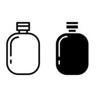l'eau vecteur icône ensemble. arrosage illustration signe collection. en buvant symbole ou logo.