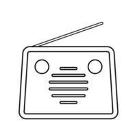 radio icône vecteur. antenne illustration symbole. électrique signe ou logo. vecteur