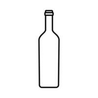 du vin bouteille icône vecteur. du vin illustration signe. bouteille symbole ou logo. vecteur
