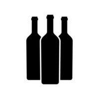 du vin icône vecteur. bouteille de du vin illustration signe. du vin magasin symbole ou logo. vecteur