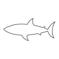 requin icône vecteur. mer la vie illustration signe. poisson symbole ou logo. vecteur