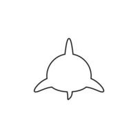 requin icône vecteur. mer la vie illustration signe. poisson symbole ou logo. vecteur