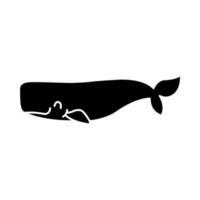 bébé baleine icône vecteur. baleine illustration signe. sperme baleine symbole. mer la vie logo. vecteur