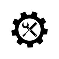 atelier icône vecteur. réparation illustration signe. un service centre symbole. ingénierie logo. vecteur